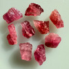 Natural Rubellite Earth mined 50.44 Cts Uncut rough 9 PC Rose Pink Color 14-12L/9-8W mm VVS Clarity Rough Gemstone