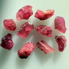 Natural Rubellite Earth mined 54.57 Cts Uncut rough 10 PC Rose Pink Color 13-9L/8-8W mm VVS Clarity Rough Gemstone