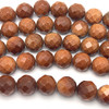 Natural Sunstone Gemstone Ball 12mm Facet Cut Beads | VS Clarity Cinnamon Color | Beading Supplies