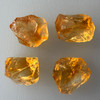Natural Citrine Rough Uncut Gemstone 76.55 Carats 4 Pcs Golden Yellow Color VVS Clarity Jewelry Making & Lapidary