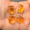 Natural Citrine Rough Uncut Gemstone 76.55 Carats 4 Pcs Golden Yellow Color VVS Clarity Jewelry Making & Lapidary