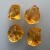 Natural Citrine Rough Uncut Gemstone 76.55 Carats 4 Pcs Golden Yellow Color VVS Clarity Jewelry Making & Lapidary