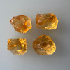 Natural Citrine Rough Uncut Gemstone 76.55 Carats 4 Pcs Golden Yellow Color VVS Clarity Jewelry Making & Lapidary