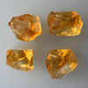 Natural Citrine Rough Uncut Gemstone 76.55 Carats 4 Pcs Golden Yellow Color VVS Clarity Jewelry Making & Lapidary