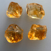 Natural Citrine Rough Uncut Gemstone 70.15 Carats 4 Pcs Golden Yellow Color VVS Clarity Jewelry Making & Faceting