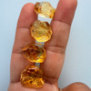 Natural Citrine Rough Uncut Gemstone 75.6 Carats 4 Pcs Golden Yellow Color VVS Clarity Jewelry Making & Lapidary