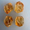 Natural Citrine Rough Uncut Gemstone 68.09 Carats 4 Pcs Golden Yellow Color VVS Clarity | Faceting & Lapidary