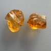 Natural Citrine Rough Uncut Gemstone 37.22 Carats 2 Pcs Golden Yellow Color VVS Clarity Jewelry Making & Faceting