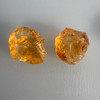 Natural Citrine Rough Uncut Gemstone 37.22 Carats 2 Pcs Golden Yellow Color VVS Clarity Jewelry Making & Faceting