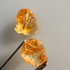 Natural Citrine Rough Uncut Gemstone 37.22 Carats 2 Pcs Golden Yellow Color VVS Clarity Jewelry Making & Faceting