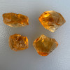 Natural Citrine Rough Uncut Gemstone 73.13 Carats 4 Pcs Golden Yellow Color VVS Clarity Lapidary & Jewelry Making