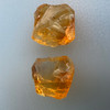 Natural Citrine Rough Uncut Gemstone 44.22 Carats 2 Pcs Golden Yellow Color VVS Clarity Jewelry Making & Lapidary
