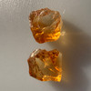Natural Citrine Rough Uncut Gemstone 44.22 Carats 2 Pcs Golden Yellow Color VVS Clarity Jewelry Making & Lapidary