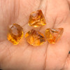 Natural Citrine Rough Uncut Gemstone 64.45 Carats 4 Pcs Golden Yellow Color VVS Clarity Jewelry Making & Faceting