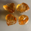 Natural Citrine Rough Uncut Gemstone 64.45 Carats 4 Pcs Golden Yellow Color VVS Clarity Jewelry Making & Faceting