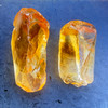 Natural Citrine Rough Uncut Gemstone 36.15 Carats 2 Pcs Golden Yellow Color VVS Clarity | Faceting & Lapidary
