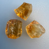 Natural Citrine Rough Uncut Gemstone 67.5 Carats 3 Pcs Golden Yellow Color VVS Clarity Jewelry Making & Lapidary