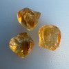 Natural Citrine Rough Uncut Gemstone 67.5 Carats 3 Pcs Golden Yellow Color VVS Clarity Jewelry Making & Lapidary