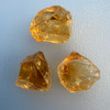 Natural Citrine Rough Uncut Gemstone 67.5 Carats 3 Pcs Golden Yellow Color VVS Clarity Jewelry Making & Lapidary