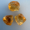 Natural Citrine Rough Uncut Gemstone 67.5 Carats 3 Pcs Golden Yellow Color VVS Clarity Jewelry Making & Lapidary