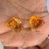 Natural Citrine Rough Uncut Gemstone 36.46 Carats 2 Pcs Golden Yellow Color VVS Clarity Lapidary & Jewelry Making