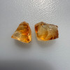 Natural Citrine Rough Uncut Gemstone 36.46 Carats 2 Pcs Golden Yellow Color VVS Clarity Lapidary & Jewelry Making