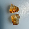 Natural Citrine Rough Uncut Gemstone 36.46 Carats 2 Pcs Golden Yellow Color VVS Clarity Lapidary & Jewelry Making