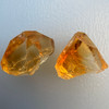Natural Citrine Rough Uncut Gemstone 36.46 Carats 2 Pcs Golden Yellow Color VVS Clarity Lapidary & Jewelry Making