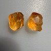 Natural Citrine Rough Uncut Gemstone 41.91 Carats 2 Pcs Golden Yellow Color VVS Clarity Jewelry Making & Faceting