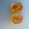 Natural Citrine Rough Uncut Gemstone 41.91 Carats 2 Pcs Golden Yellow Color VVS Clarity Jewelry Making & Faceting