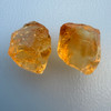 Natural Citrine Rough Uncut Gemstone 41.91 Carats 2 Pcs Golden Yellow Color VVS Clarity Jewelry Making & Faceting