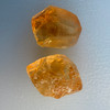Natural Citrine Rough Uncut Gemstone 41.91 Carats 2 Pcs Golden Yellow Color VVS Clarity Jewelry Making & Faceting
