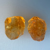 Natural Citrine Rough Uncut Gemstone 41.91 Carats 2 Pcs Golden Yellow Color VVS Clarity Jewelry Making & Faceting