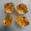 Natural Citrine Rough Uncut Gemstone 78.03 Carats 4 Pcs Golden Yellow Color VVS Clarity Jewelry Making & Lapidary