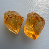 Natural Citrine Rough Uncut Gemstone 41.8 Carats 2 Pcs Golden Yellow Color VVS Clarity | Faceting & Lapidary
