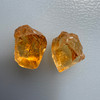Natural Citrine Rough Uncut Gemstone 41.8 Carats 2 Pcs Golden Yellow Color VVS Clarity | Faceting & Lapidary