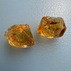 Natural Citrine Rough Uncut Gemstone 41.8 Carats 2 Pcs Golden Yellow Color VVS Clarity | Faceting & Lapidary