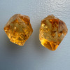 Natural Citrine Rough Uncut Gemstone 41.8 Carats 2 Pcs Golden Yellow Color VVS Clarity | Faceting & Lapidary