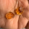 Natural Citrine Rough Uncut Gemstone 41.8 Carats 2 Pcs Golden Yellow Color VVS Clarity | Faceting & Lapidary