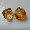 Natural Citrine Rough Uncut Gemstone 47.09 Carats 2 Pcs Golden Yellow Color VVS Clarity Lapidary & Jewelry Making