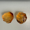Natural Citrine Rough Uncut Gemstone 47.09 Carats 2 Pcs Golden Yellow Color VVS Clarity Lapidary & Jewelry Making