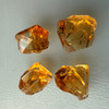 Natural Citrine Rough Uncut Gemstone 66.3 Carats 4 Pcs Golden Yellow Color VVS Clarity Jewelry Making & Lapidary