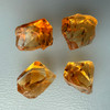 Natural Citrine Rough Uncut Gemstone 66.3 Carats 4 Pcs Golden Yellow Color VVS Clarity Jewelry Making & Lapidary