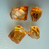 Natural Citrine Rough Uncut Gemstone 66.3 Carats 4 Pcs Golden Yellow Color VVS Clarity Jewelry Making & Lapidary