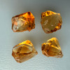 Natural Citrine Rough Uncut Gemstone 66.3 Carats 4 Pcs Golden Yellow Color VVS Clarity Jewelry Making & Lapidary