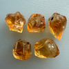 Natural Citrine Rough Uncut Gemstone 74.3 Carats 5 Pcs Golden Yellow Color VVS Clarity Lapidary & Jewelry Making