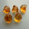 Natural Citrine Rough Uncut Gemstone 74.3 Carats 5 Pcs Golden Yellow Color VVS Clarity Lapidary & Jewelry Making