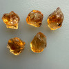 Natural Citrine Rough Uncut Gemstone 74.3 Carats 5 Pcs Golden Yellow Color VVS Clarity Lapidary & Jewelry Making