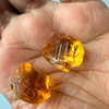 Natural Citrine Rough Uncut Gemstone 36.2 Carats 2 Pcs Golden Yellow Color VVS Clarity Jewelry Making & Faceting