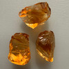 Natural Citrine Rough Uncut Gemstone 47.15 Carats 3 Pcs Golden Yellow Color VVS Clarity Jewelry Making & Lapidary